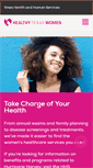 Mobile Screenshot of healthytexaswomen.org